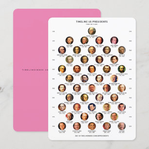 Festividades Cartão de Cronograma dos Presidentes dos EUA