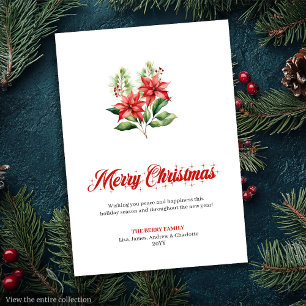 Festividades Cartão de Cumprimentos com Fonte de Letra Script F