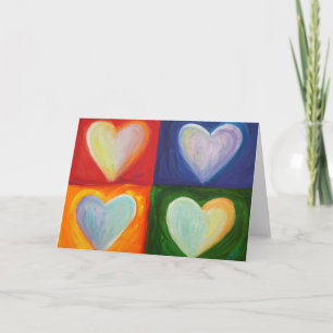 Festividades Cartão de Cumprimentos de Arte Personalizada Coraç