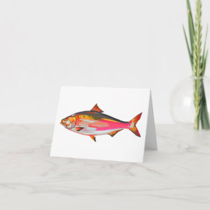 Festividades Cartão de cumprimentos de peixe brilhante e colori