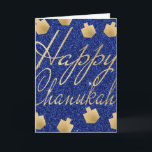 Festividades Cartão de Cumprimentos "Dreidels de Ouro" com Enve<br><div class="desc">Cartão de Saudação "Dreidels Dourados" com Envelope.</div>