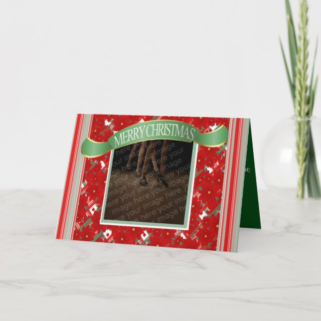 Festividades Cartão de dança de Natal Personalizado (Frente)