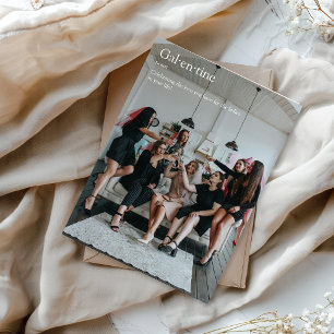 Festividades Cartão de Definição do Dia de Galentine's com Foto