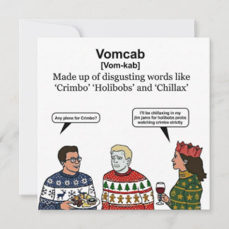 Festividades Cartão de Definição Vomcab: Gíria Constrangedora d