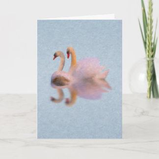 Festividades Cartão de Desantião de Swan com Poema (Canto do Ci