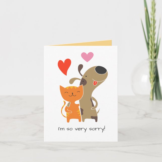 Festividades Cartão de Desculpas, Texto Personalizado (Frente)