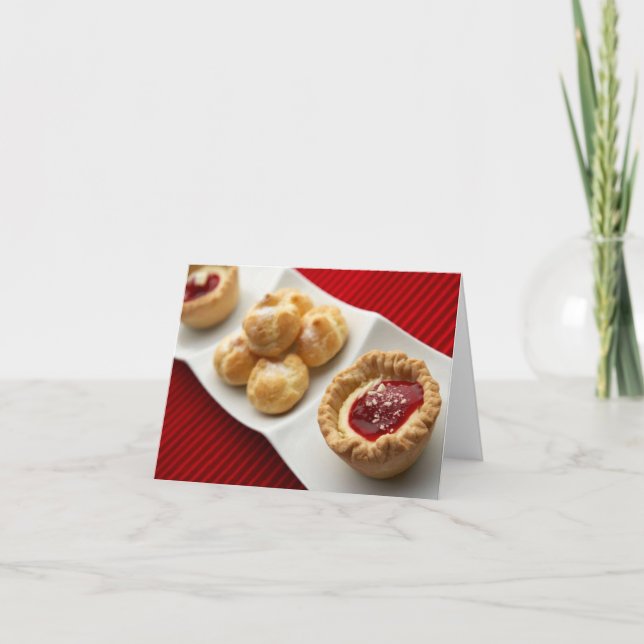 Festividades Cartão de Desserts de tamanho Bite (Frente)