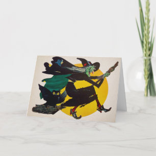 Festividades Cartão de Dia das Bruxas Clássico