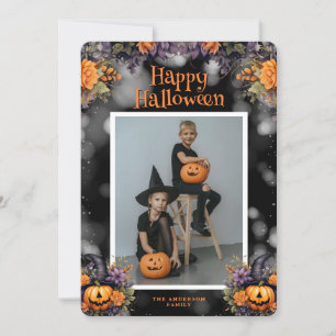 Festividades Cartão de Dia das Bruxas de Jack O’Lanterns