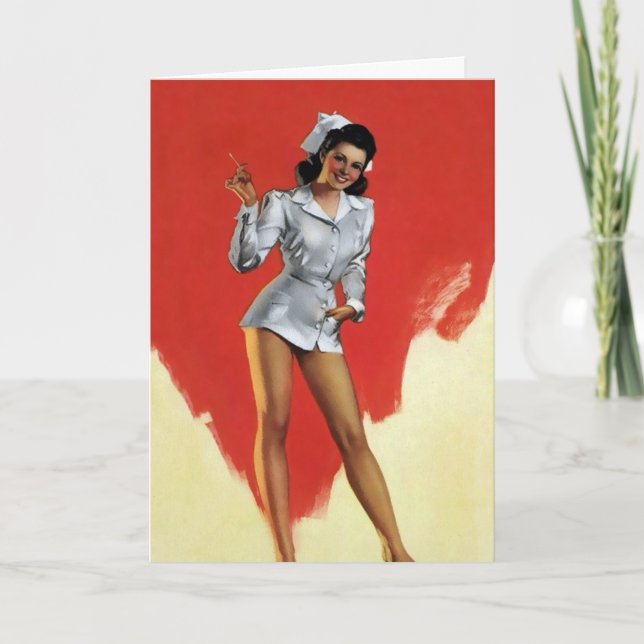 Festividades Cartão de Dia das Enfermeiras Retroativas (Frente)