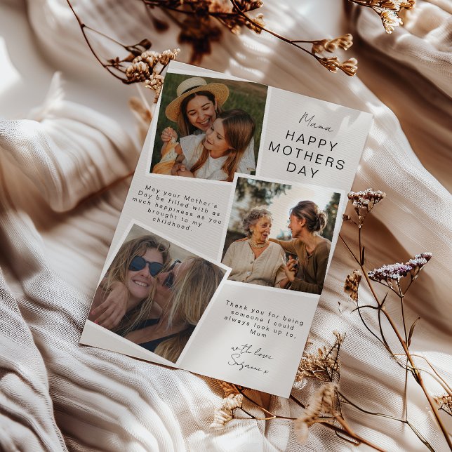 Festividades Cartão de Dia das Mães com Foto Instantâneo (Criador carregado)