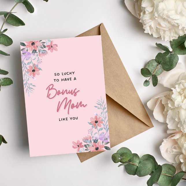 Festividades Cartão de Dia das Mães Floral para Mãe Adicional (Criador carregado)