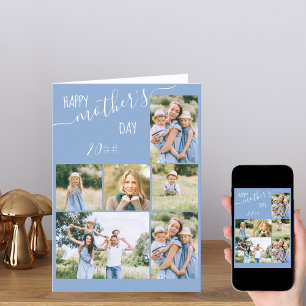 Festividades Cartão de Dia de as mães de Colagem de Fotografias