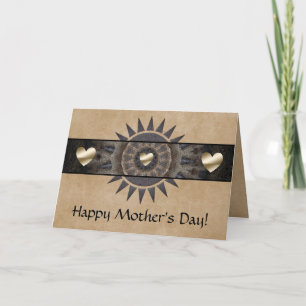 Festividades Cartão de Dia de as mães Sudoeste com Corações