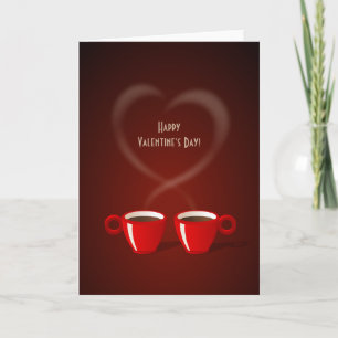 Festividades Cartão de Dia de os namorados Coffee Love