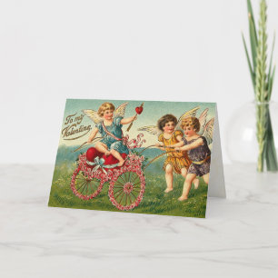 Festividades Cartão de Dia de os namorados Cupido Vitoriano