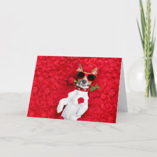 Festividades Cartão de Dia de os namorados de Cachorro Funny Ja