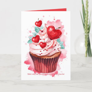 Festividades Cartão de Dia de os namorados de Cerejas Red Heart