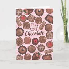 Festividades Cartão de Dia de os namorados de Chocolate - PERSO