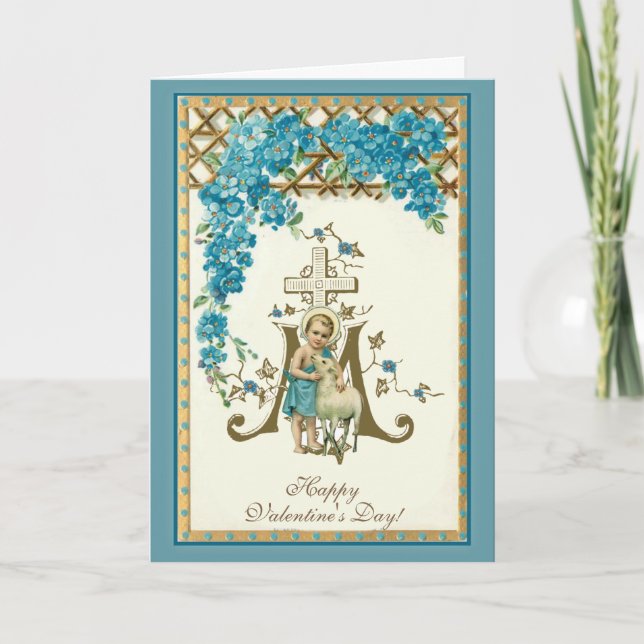 Festividades Cartão de Dia de os namorados de Jesus Religioso (Frente)