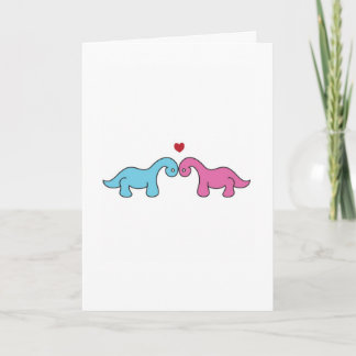 Festividades Cartão de Dia de os namorados Dinossauro
