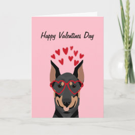 Festividades Cartão de Dia de os namorados Doberman