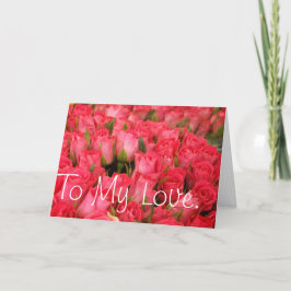 Festividades cartão de dia de os namorados floral de rosas