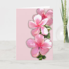 Festividades Cartão de Dia de os namorados Hibiscus Havaiano