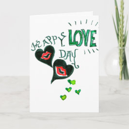 Festividades Cartão de Dia do Amor Feliz