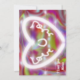 Festividades Cartão de Dia dos Namorados Abstrato Colorido e Vi