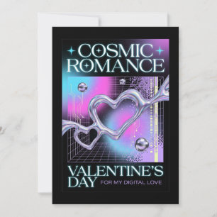 Festividades Cartão de Dia dos Namorados de Romance Cósmico Amo
