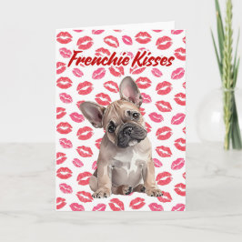 Festividades Cartão de Dia dos Namorados do Bulldog Francês Fre