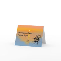 Cartão de Dia dos Namorados do Pescador