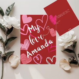 Festividades Cartão de Dia dos Namorados Meu Amor Coração