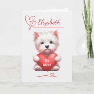 Festividades Cartão de Dia dos Namorados Personalizado Be Mine