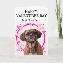 Cartão de Dia dos Namorados Personalizado Puggle M