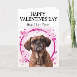 Festividades Cartão de Dia dos Namorados Personalizado Puggle M