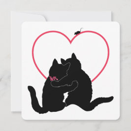 Festividades Cartão de Dia dos Namorados Plano dos Gatos da Rue