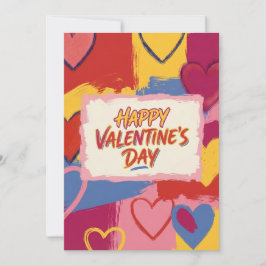 Festividades Cartão de Dia dos Namorados Pop Art Pinturesco 