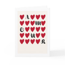 Cartão de dia dos namorados simples moderno minima