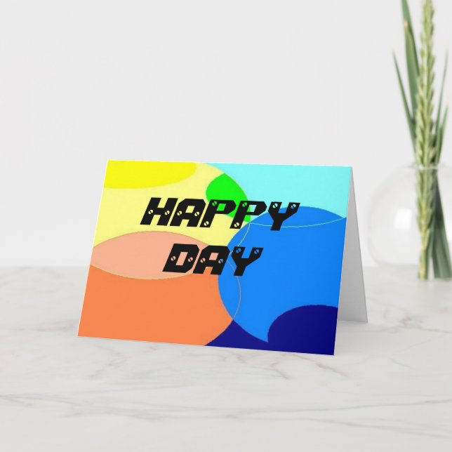Festividades Cartão de Dia Feliz (Frente)