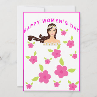 Festividades cartão de dia feminino
