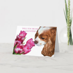 Festividades Cartão de Dias de os namorados Cavalier King Charl