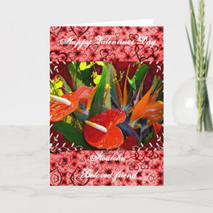 Festividades Cartão de Dias de os namorados Havaiano