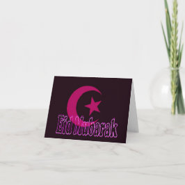 Festividades Cartão de Eid Mubarak
