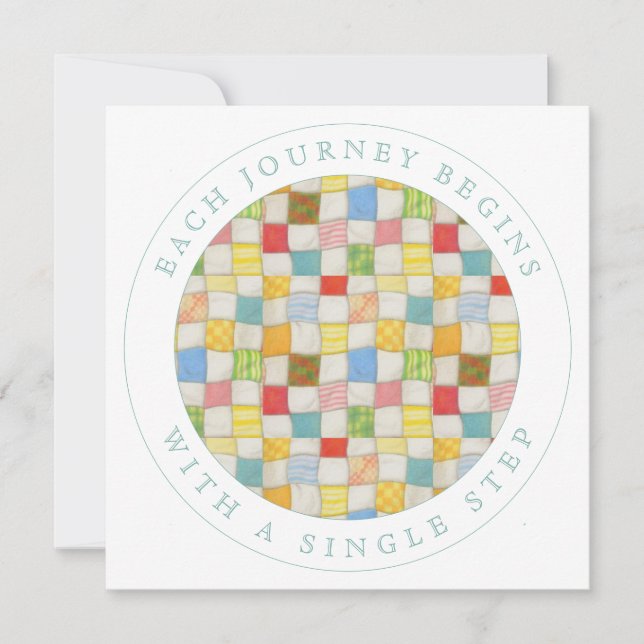 Festividades Cartão de Encorajamento Simples QuILT QuILT QuILT (Frente)