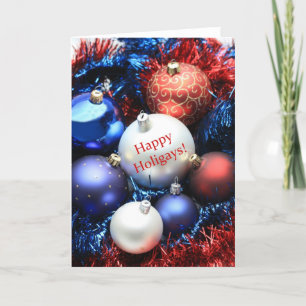 Festividades Cartão de enfeites de natal Feliz Holigays