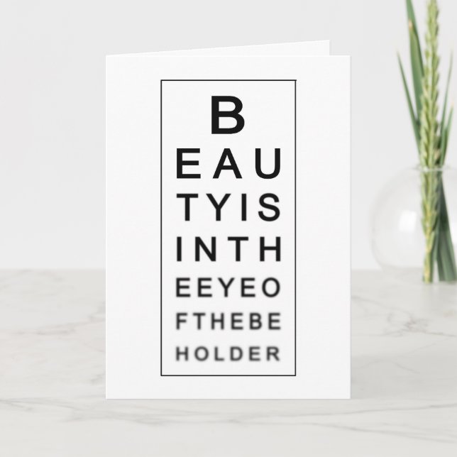 Festividades Cartão de Eyestest (Frente)