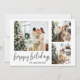 Festividades Cartão de família de Natal de Natal de Ano Novo