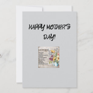 Festividades Cartão de Felicitações do Dia das Mães